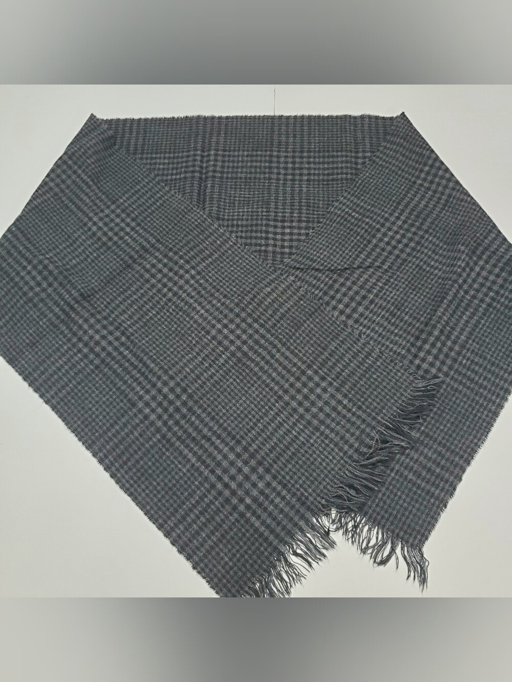 Goodfellow Men's Adult Scarf Black Plaid Knit Pattern 74x14" Acrylic